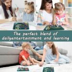 Anubhav Janni Activity Board Double Sided Silicone Fidget Toy for Kids & Adults Silent Calming Anxiety Portable with Travel Bag Strings Ages Above 3 Years (Multicolor) - Image 4