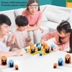 Anubhav Janni 3D Gobble Game Engaging Strategy Gobble Board Game Learning Toy for Kids Families Tic Tac Toe Brain Boys Girls Above 3 Years Old Kids (Multicolor) - Image 2
