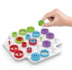 Anubhav Janni Tri Rings Board Game for Kids Teens Adults Family Fun Brain Mind Strategy 2-4 Players Table Top Interactive Toy with Colorful Stacking Ring Tic-Tac-Toe Style 2–4 Players