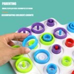 Anubhav Janni Tri Rings Board Game for Kids Teens Adults Family Fun Brain Mind Strategy 2-4 Players Table Top Interactive Toy with Colorful Stacking Ring Tic-Tac-Toe Style 2–4 Players - Image 6