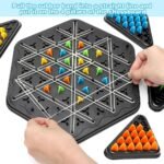 Anubhav Janni Chain Triangle Chess Game Board Games Fun Night Set Rubber Band Puzzle Interactive Brain Teaser 2 to 4 Players For Kids Adults and Players Puzzle For Entertainment Purpose - Image 8