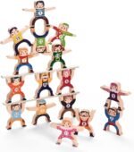Anubhav Janni Wooden Balance Game for Kids Stacking Balancing Toy Educational Skill Development Puzzle Toddlers Building Blocks For Above 3 Years Kids (Multicolor)