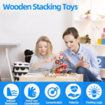 Anubhav Janni Wooden Balance Game for Kids Stacking Balancing Toy Educational Skill Development Puzzle Toddlers Building Blocks For Above 3 Years Kids (Multicolor) - Image 5