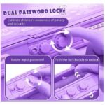 Anubhav Janni Multifunctional Unikorn Password Lock Double Sided Compass Box for Kids Pencil Boy Girl Stationary Items Theme Case Return Gifts Kids Plastic (Pack Of 1) - Image 4