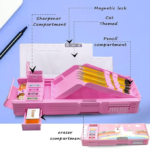 Anubhav Janni Pencil Box for Kids Unikorn Pencil Box Kids Girls Boys Pop Up Best For Return Gifts for Kids (Pack Of 1) (Unikorn Theme) - Image 3
