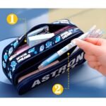 Anubhav Janni Pencil Pouches for Kids Stylish Cartoon Pouch for Girls Boys Pencil Pouches (Pack Of 1) (Robot Pencil Case) - Image 3