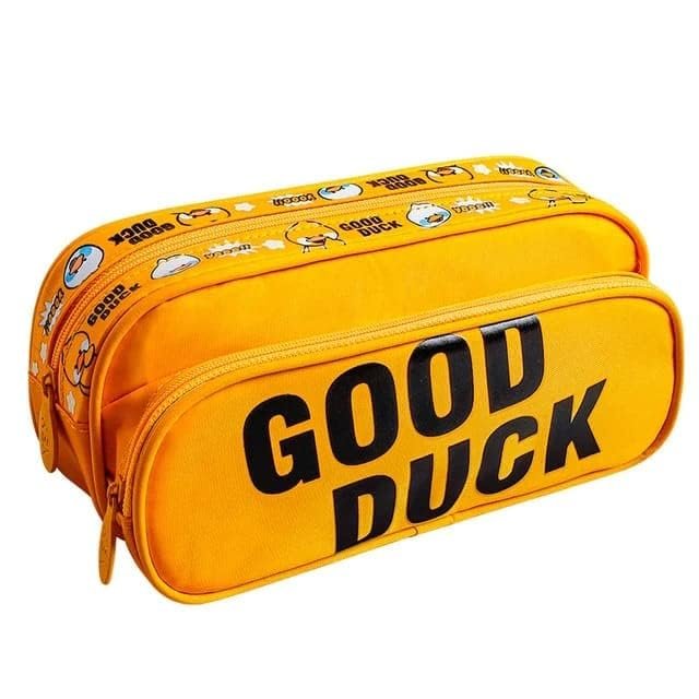 Anubhav Janni Pencil Pouches for Kids Stylish Cartoon Pouch for Girls Boys Pencil Pouches (Pack Of 1) (Good Duck Pencil Case) Anubhav Janni Pencil Pouches for Kids Stylish Cartoon Pouch for Girls Boys Pencil Pouches (Pack Of 1) (Good Duck Pencil Case) - Image 1