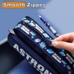 Anubhav Janni Pencil Pouches for Kids Stylish Cartoon Pouch for Girls Boys Pencil Pouches (Pack Of 1) (Astronaut Pencil Case) - Image 4