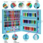 Anubhav Janni Children Art Drawing Crayons Set for Kids Case and Craft Supplies Painting Great Gift Kit Painting Color Markers Water Colors Brush Pencils (150 PCS) (Pack Of 1) (Multicolor) - Image 3