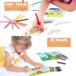 Anubhav Janni Children Art Drawing Crayons Set for Kids Case and Craft Supplies Painting Great Gift Kit Painting Color Markers Water Colors Brush Pencils (150 PCS) (Pack Of 1) (Multicolor) - Image 7