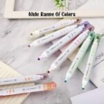 Anubhav Janni Cute Cat Pat Highlighter  Pen, 12 Color Highlighter Pens Set Pack of 6 Highlighter Pen Dual Tip (Multicolor) - Image 4