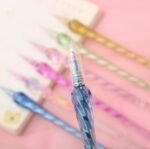 Anubhav Janni Crystal Gel Pen for Writing Glitter Pen Set 0.7 mm Pens for Girls Aesthetic Pen Smooth Writing Pens for Sketching Calligraphy Drafting Journal Art Craft Work - Image 3