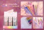 Anubhav Janni Crystal Gel Pen for Writing Glitter Pen Set 0.7 mm Pens for Girls Aesthetic Pen Smooth Writing Pens for Sketching Calligraphy Drafting Journal Art Craft Work - Image 6