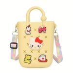 Anubhav Janni Silicone Sling Beach Bag with Holes Adjustable Straps Charms Sling Bags (Design And Color Sent As Per Stock) (Pack Of 1) - Image 5