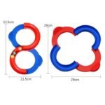 Anubhav Janni 8 Shape Infinite Loop Interaction Creative Track with Bouncing Balls Best Hand-Eye Coordination Developing Indoor Games for Kids Balancing Toy 3 Balls Kids (Multicolor) - Image 2