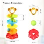 Anubhav Janni Ball Drop Roll Ramp Game Swirling Tower Toy with Balls for Kids Age 2-5 Years Motor Skill Development Activity Babies Toddlers (Pack of 1) (Multicolor) - Image 3