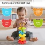 Anubhav Janni Ball Drop Roll Ramp Game Swirling Tower Toy with Balls for Kids Age 2-5 Years Motor Skill Development Activity Babies Toddlers (Pack of 1) (Multicolor) - Image 4
