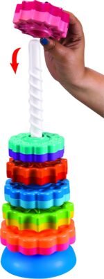 Anubhav Janni Rainbow Spinning Stacking Tower Ring Building Blocks for Kids BPA-Free Non-Toxic Indoor Outdoor Toddler Toy Spiral Stacking Toy for 2 Years Above Kids (Multicolor) - Image 6