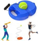 Anubhav Janni Tennis Trainer Rebound Ball Set Solo Training Cricket Self Practice with String Equipment for Kids Adult Re-Bound Balls (Multicolor)