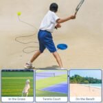 Anubhav Janni Tennis Trainer Rebound Ball Set Solo Training Cricket Self Practice with String Equipment for Kids Adult Re-Bound Balls (Multicolor) - Image 6