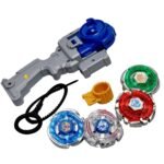 Anubhav Janni Metal Fusion Speed Top Stadium Battle with 4 Spinning Top 1 Launcher Best For Gift For Above 6 Years Kids (Multicolor)