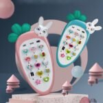Anubhav Janni Radish Style Cute Rabbit Face Pretend Play Cell Phone Toy for Kids Toddlers with Music Ringtones Lights Birthday Party and Gifts for Boys and Girls(Multicolor) - Image 7