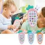 Anubhav Janni Radish Style Cute Rabbit Face Pretend Play Cell Phone Toy for Kids Toddlers with Music Ringtones Lights Birthday Party and Gifts for Boys and Girls(Multicolor) - Image 9