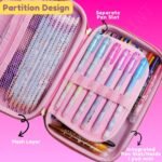 Anubhav Janni 3D Unikorn Pencil case Large Capacity Premium Stylish EVA Case Embossed Compass School Supply for Students Stationery Box Cosmetic Zip Pouch Bag (Pink) - Image 4