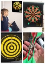 Anubhav Janni 15 Inches Double Sided Magnetic Dart Board Game with 6 Magnetic Darts Indoor Outdoor Games for Adults Kids (Pack Of 1) - Image 5