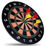 Anubhav Janni Sports Magnetic Dart Board Game 12 Inch Double Sided Dartboard with 4 Magnetic Darts Safe Indoor Outdoor Fun Game for Kids Adults [Round Magnetic Dartboard (12inch)] - Image 4