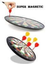 Anubhav Janni 17 Inch Wide with 6 Magnetic Darts Safe Dartboard Target Board Game Set Magnetic Dart Board Kit Set for Indoor and Outdoor (Multicolor) (round Magnatic Dart Board 15 Inch) - Image 4