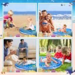 Anubhav Janni Baby Kids Circle Water Play Mat Toys Inflatable Tummy Time Leakproof Mat Fun Activity Center Indoor and Outdoor for Baby (Pack of 1) (Multicolor) - Image 6