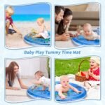 Anubhav Janni Baby Kids Circle Water Play Mat Toys Inflatable Tummy Time Leakproof Mat Fun Activity Center Indoor and Outdoor for Baby (Pack of 1) (Multicolor) - Image 7
