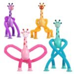 Anubhav Janni Telescopic Toys Stretchy Travel Giraffe Shaped Fidget Set Flights Fun Glowing Shape Changing Animal Figure Stress Relief Children For Above 1 Years Kids (Multicolor) (Pack Of 1)
