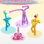 Anubhav Janni Telescopic Toys Stretchy Travel Giraffe Shaped Fidget Set Flights Fun Glowing Shape Changing Animal Figure Stress Relief Children For Above 1 Years Kids (Multicolor) (Pack Of 1) - Image 6