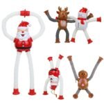 Anubhav Janni Telescopic Suction Cup Giraffe Toy for Kids Stretchy Pop Tubes Sensory Toys Boys Girls Santa Shape Changing Tube (Santa Pack of 1) (Color And Design Sent As Per Stock)