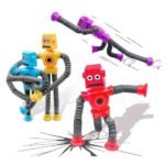 Anubhav Janni Robot Pop Tubes Fidget Toy for Boys Girls Stress Relief Toys for Children Robot Fidget Toys (Color And Design Sent As Per Stock) (Pack Of 1)