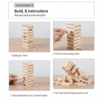Anubhav Janni Wooden Tumbling Tower Game 54 Pcs Classic Block Stacking for Kids Adults Educational Indoor Party Family Fun Handcrafted Toy (Classic) - Image 3