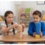 Anubhav Janni Wooden Tumbling Tower Game 54 Pcs Classic Block Stacking for Kids Adults Educational Indoor Party Family Fun Handcrafted Toy (Classic) - Image 4