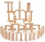 Anubhav Janni Number Wooden Blocks Small 54 Pcs Stacking Game Building Blocks Puzzle Challenging Game for Kids Toy (Small Number Blocks) - Image 2