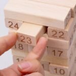 Anubhav Janni Number Wooden Blocks Small 54 Pcs Stacking Game Building Blocks Puzzle Challenging Game for Kids Toy (Small Number Blocks) - Image 3