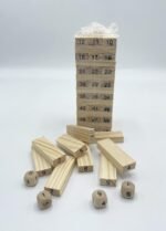 Anubhav Janni Number Wooden Blocks Small 54 Pcs Stacking Game Building Blocks Puzzle Challenging Game for Kids Toy (Small Number Blocks) - Image 4