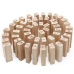 Anubhav Janni Number Wooden Blocks Small 54 Pcs Stacking Game Building Blocks Puzzle Challenging Game for Kids Toy (Small Number Blocks) - Image 6