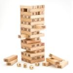 Anubhav Janni Number Wooden Blocks Small 54 Pcs Stacking Game Building Blocks Puzzle Challenging Game for Kids Toy (Small Number Blocks) - Image 7