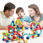 Anubhav Janni Flexible Magnetic Sticks Building Blocks for Kids Toys Girls Boys Educational Stem Learning Magnet Stick with Balls Game Set (25 Pcs)