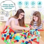 Anubhav Janni 36 PCS Magnetic Blocks for Kids Montessori Educational Toy with Magnet Pop Tubes Balls STEM Building Construction Set Toddlers Children Sticks Learning and Activities Toys - Image 3