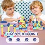 Anubhav Janni 36 PCS Magnetic Blocks for Kids Montessori Educational Toy with Magnet Pop Tubes Balls STEM Building Construction Set Toddlers Children Sticks Learning and Activities Toys - Image 8