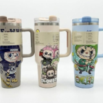 Anubhav Janni Cartoon Character Insulated Tumbler with Handle and Straw Stainless Steel Vacuum Water Bottle Thermal Cup for Hot Cold Drinks (Color And Design Sent As Per Stock) (Pack Of 1)