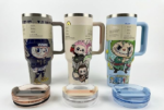 Anubhav Janni Cartoon Character Insulated Tumbler with Handle and Straw Stainless Steel Vacuum Water Bottle Thermal Cup for Hot Cold Drinks (Color And Design Sent As Per Stock) (Pack Of 1) - Image 3