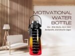 Anubhav Janni 2 Liter Plastic Water Bottle with Straw Motivational Time Marker Portable Wide Mouth Travel Bottle BPA Free (Shining Colors) (Multicolor) - Image 9
